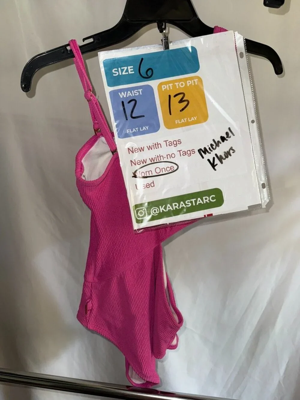 Michael Kors Cutout Bathing Suit Size 6